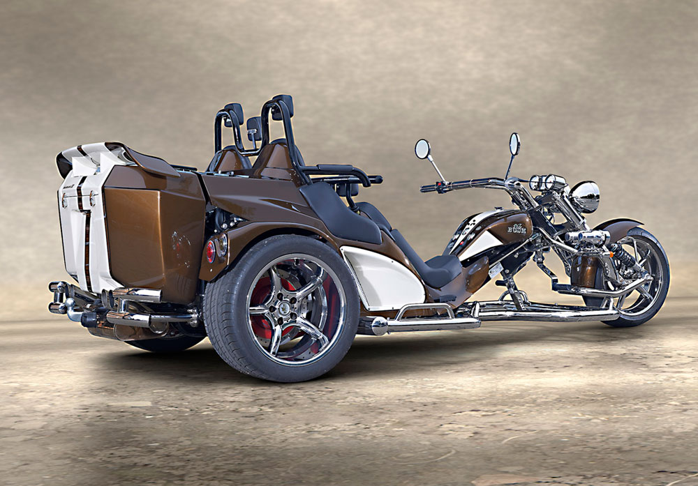 Boom trikes Mustang Family marron blanc