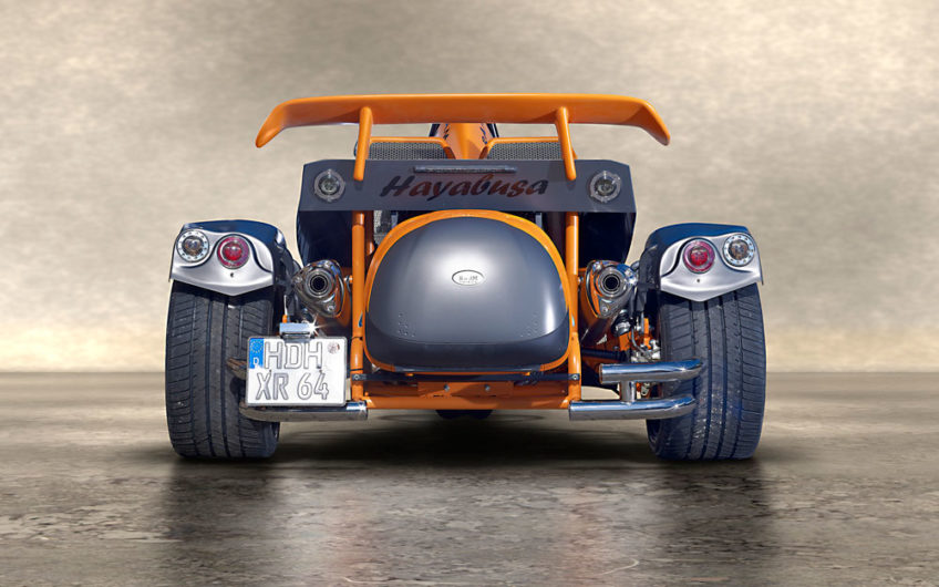 Hayabusa arrière noir orange