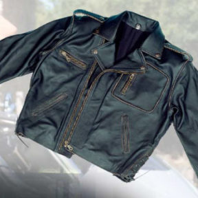 Blouson cuir Boom trike