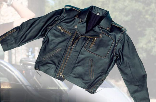 Blouson cuir Boom trike