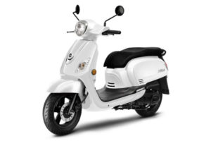 scooter sym 50 blanc