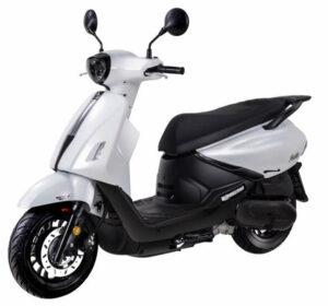 sym scooter 125 blanc