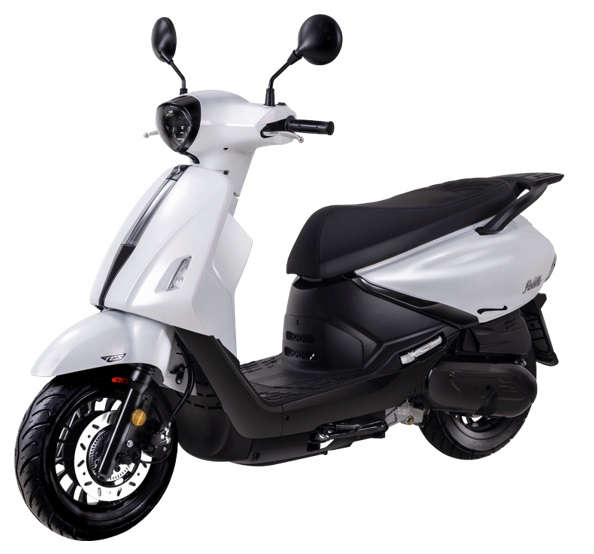 sym scooter 125 blanc