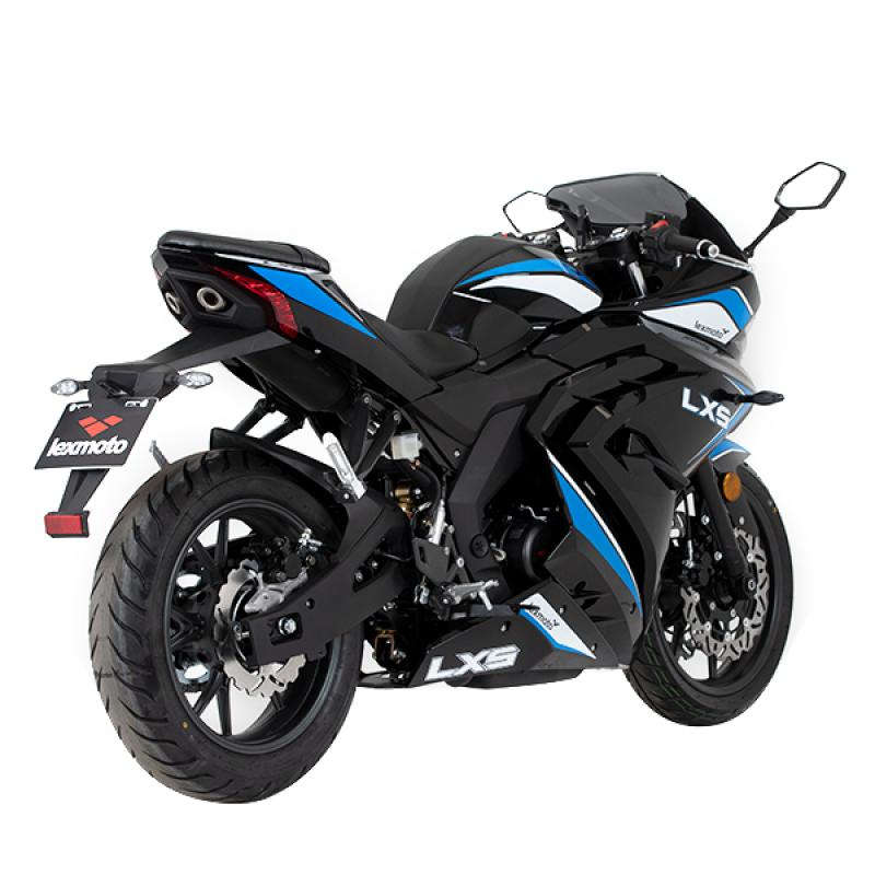 moto 125 bleue