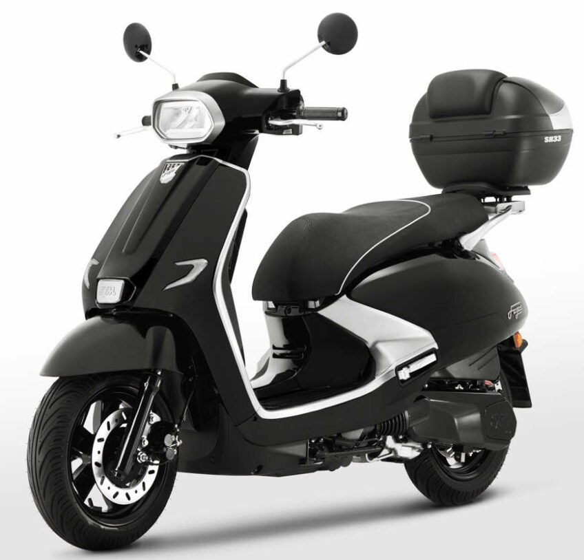 sym scooter urbain noir